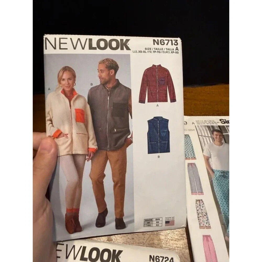 Lot of 3 Sewing Patterns Simplicity new look
